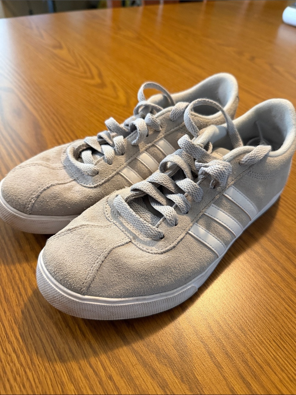 Adidas Courtset Gray Suede Sneakers Women's Size 7.5 AW4209